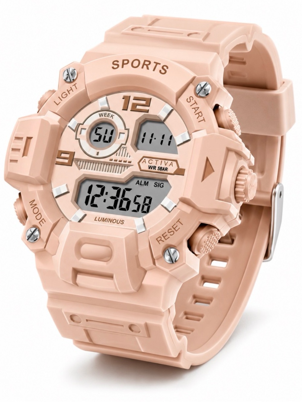 ACTIVA X INVICTA Peach Digital Sports Watch